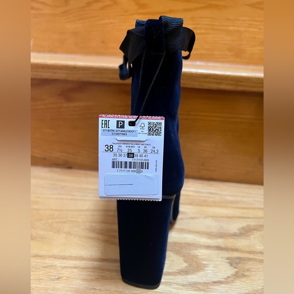 Zara suede ankle boots - Royal blue - Picture 2 of 6